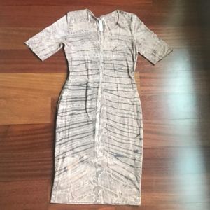 Raquel Allegra Body Con Tie Dye Dress Medium
